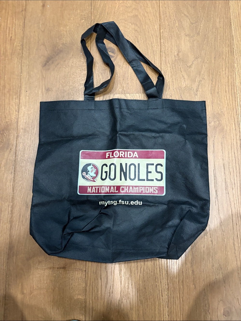 BRAND NEW Florida 'Go Noles' Black Tote Bag